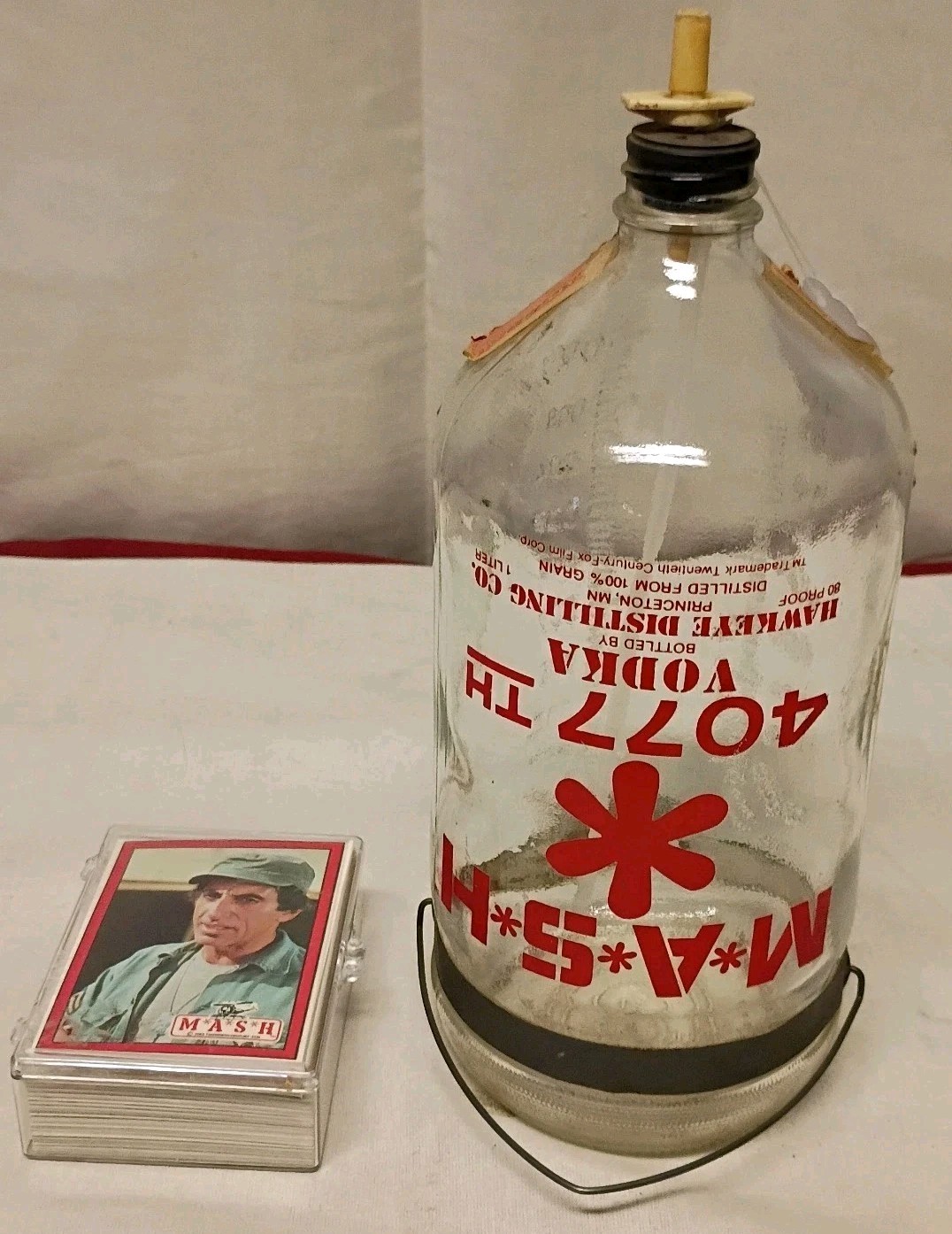Mash 1982 Card Set 66 / Mash 4077 Th  Iv Bottle By Hawkeye Distilling Co. Lot