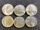 1956 1957 1958 P & D Roosevelt Dimes - 90% Silver - Philadelphia & Denver - BU