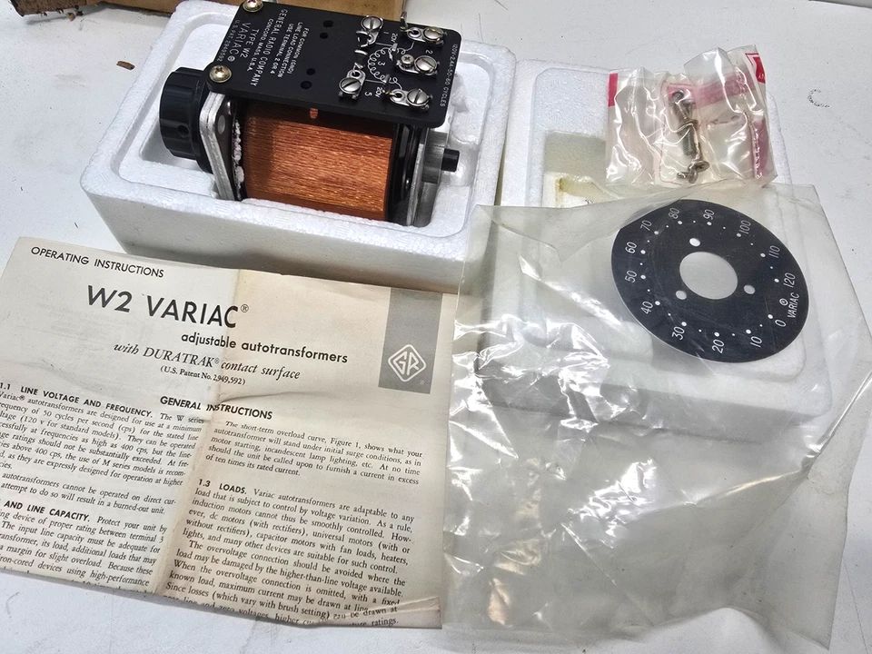 全新通用收音机 W2 面板安装 Variac 带硬件 0-120VAC 2.4A 自动转换器 — 第 2/4 张图片