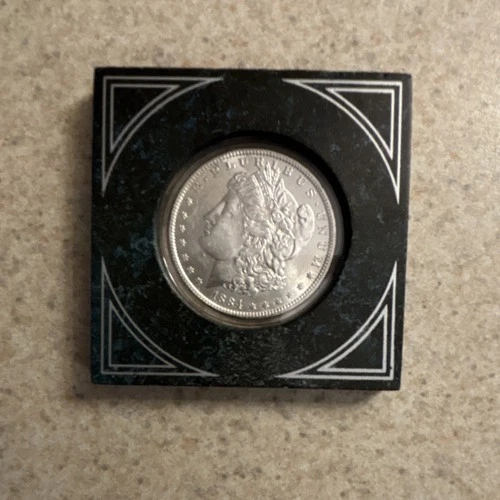 1884 United States Morgan Silver Dollar $1 Coin in Holder, Uncertified
