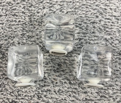 Margaritaville Crocs Ice Cube Jibbitz Shoe Charm Clear Drink Jimmy Buffet -Lot 3