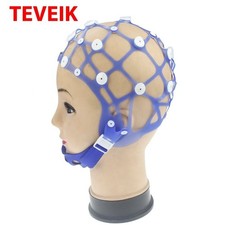Chapeau et casquette EEG silicone 20 fils sans électrode de neurofeedback