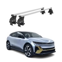 Menabo DachträGer GrundträGer FüR Renault Megane E-Tech 2022-26 Stahl Grau 2Tlg