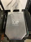 DELTA AIR LINES 2024 SILVER METALLIC "100 YEARS" SMALL TOTE 8" X 12"