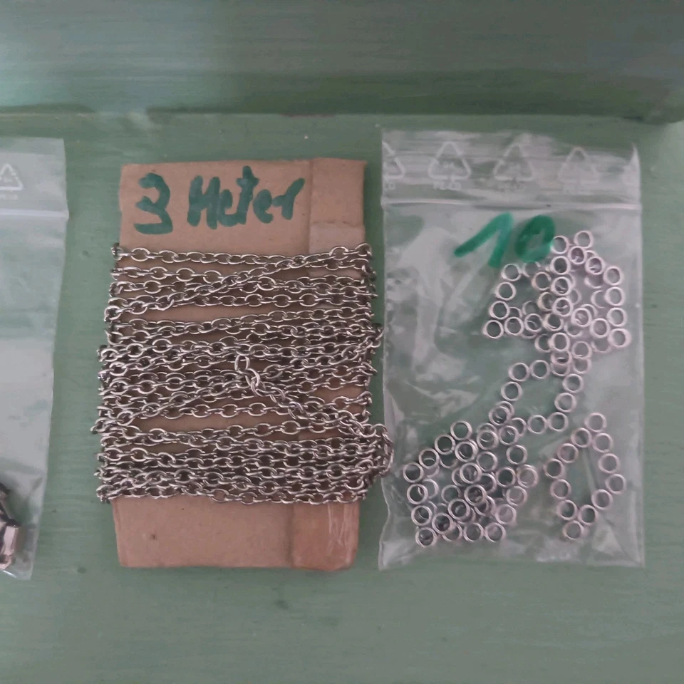 Schmuck Herstellung Konvolut Verbinder Kettenstrang Verschlüsse - Bild 3 von 4