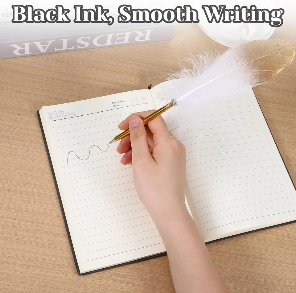 Schreibfeder Set mit 5 Ersatzpatronen Kalligraphie Füller Stifte Weiß - Bild 4 von 4