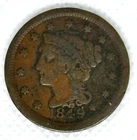 1849 Braided Hair Large Cent — photo from another recent sale