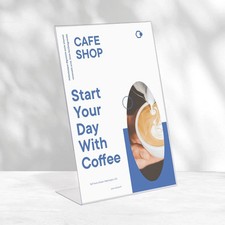 5 pezzi Europel Supporti espositore tavolo menu trasparente Pub Bar Ristorante