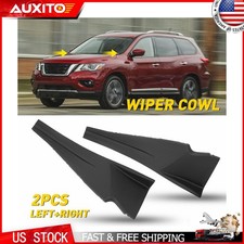 Wiper Cowl Extension Trim LH RH for 13-20 Nissan Pathfinder SL 2PCS 66895-3KA0A