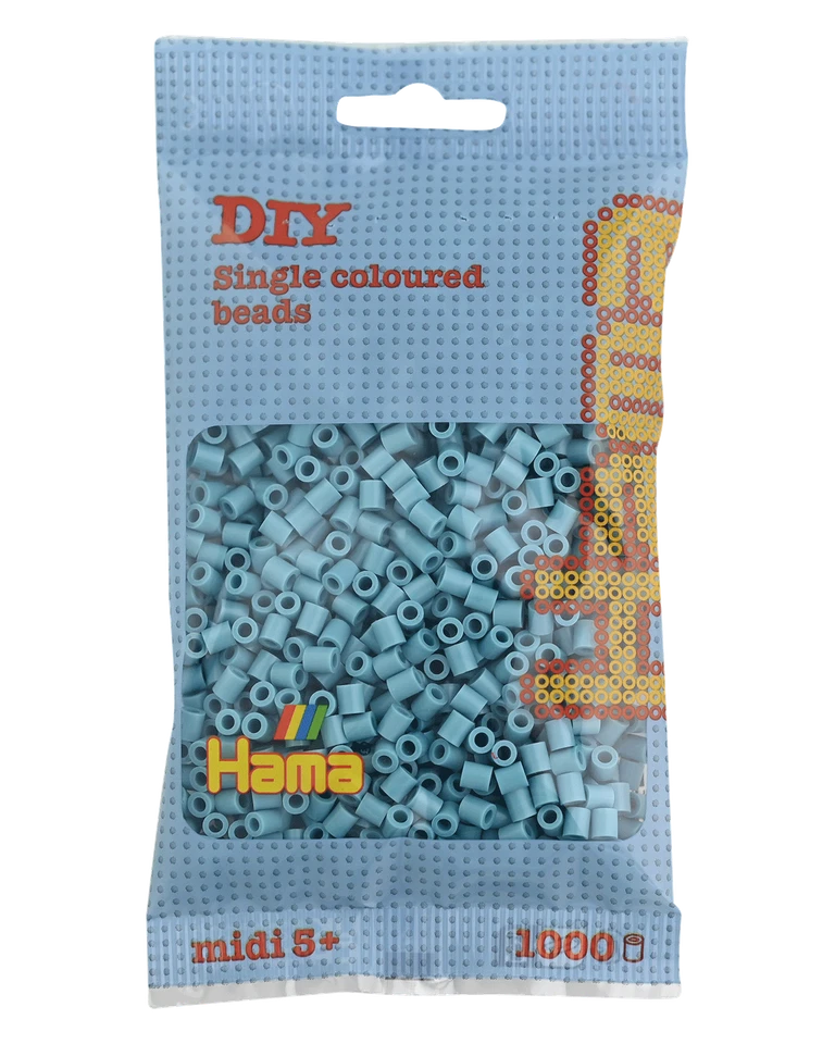 1000 Midi Bügelperlen - Türkis 207-31 Ø 5 mm Hama Perlen Steckperlen Beads