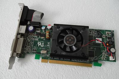 Dell ASUS ATI HD 2400 Pro PCIe 128MB Graphics Video Adapter DVI VGA TV-Out WX085