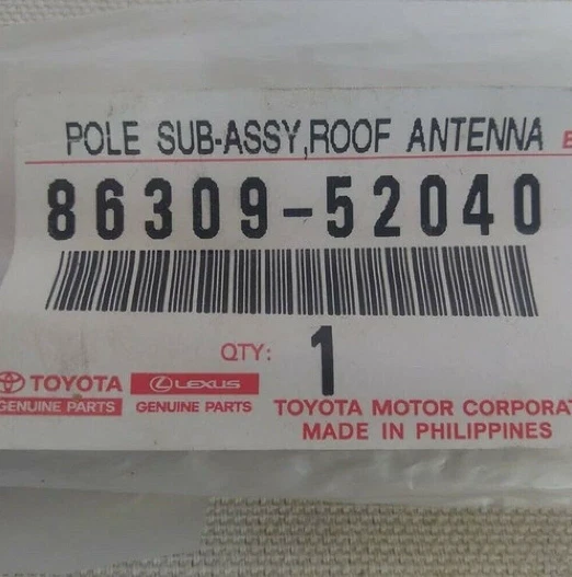 Mástil de antena de radio genuino Toyota Scion TC XA Echo Yaris Prius ☆ 86309-52040 Foto 3 de 3