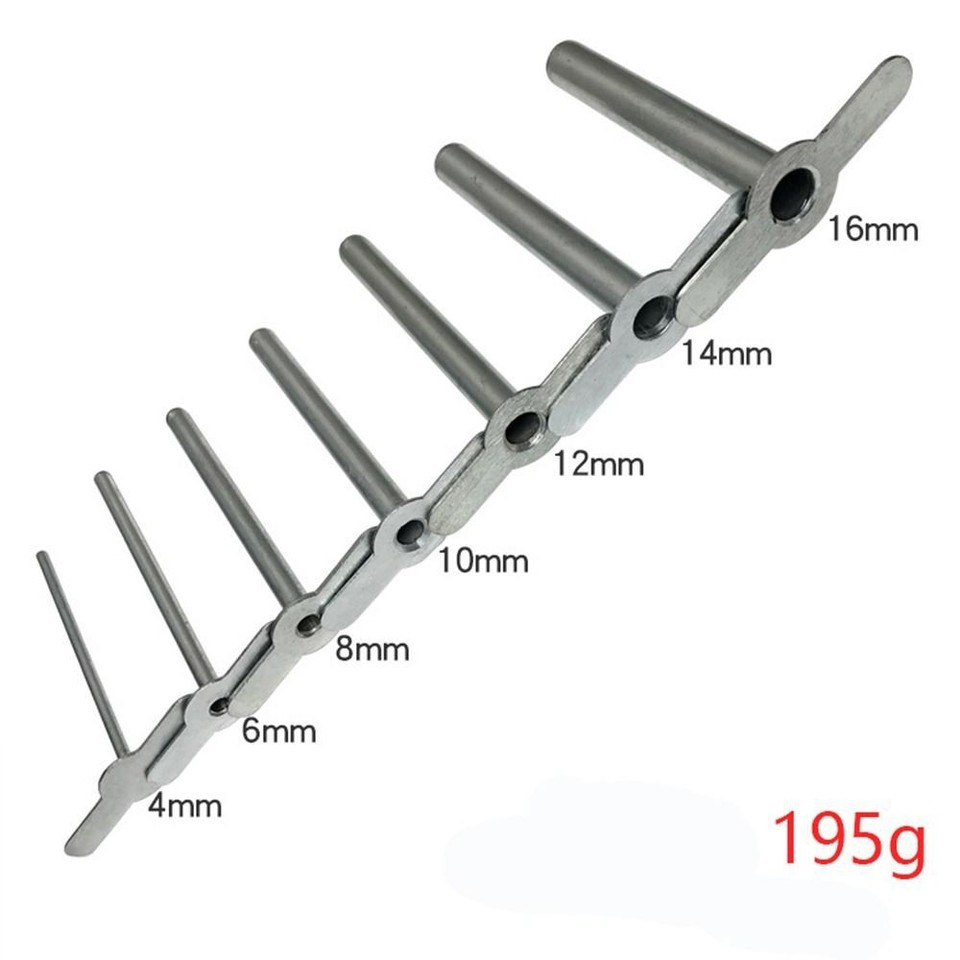 7Pcs Stainless Steel Rubber Stopper Hole Puncher Cork Borer Set