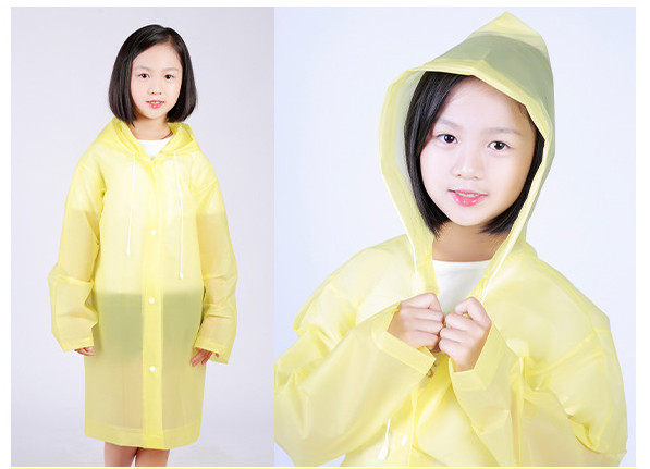New Rain Coat Children Hooded Rainwear Jacket Watterproof Poncho Camping Outdoor