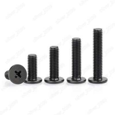 Black 304 Stainless Steel Phillips Utrathin Flat Head Screws M1.6 M2 M3 M4 M5 M6