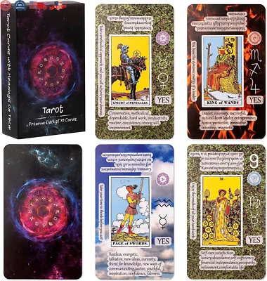 Tarot Cards with Meanings on Them, Tarot Cards for Beginner, Learning Tarot Card
