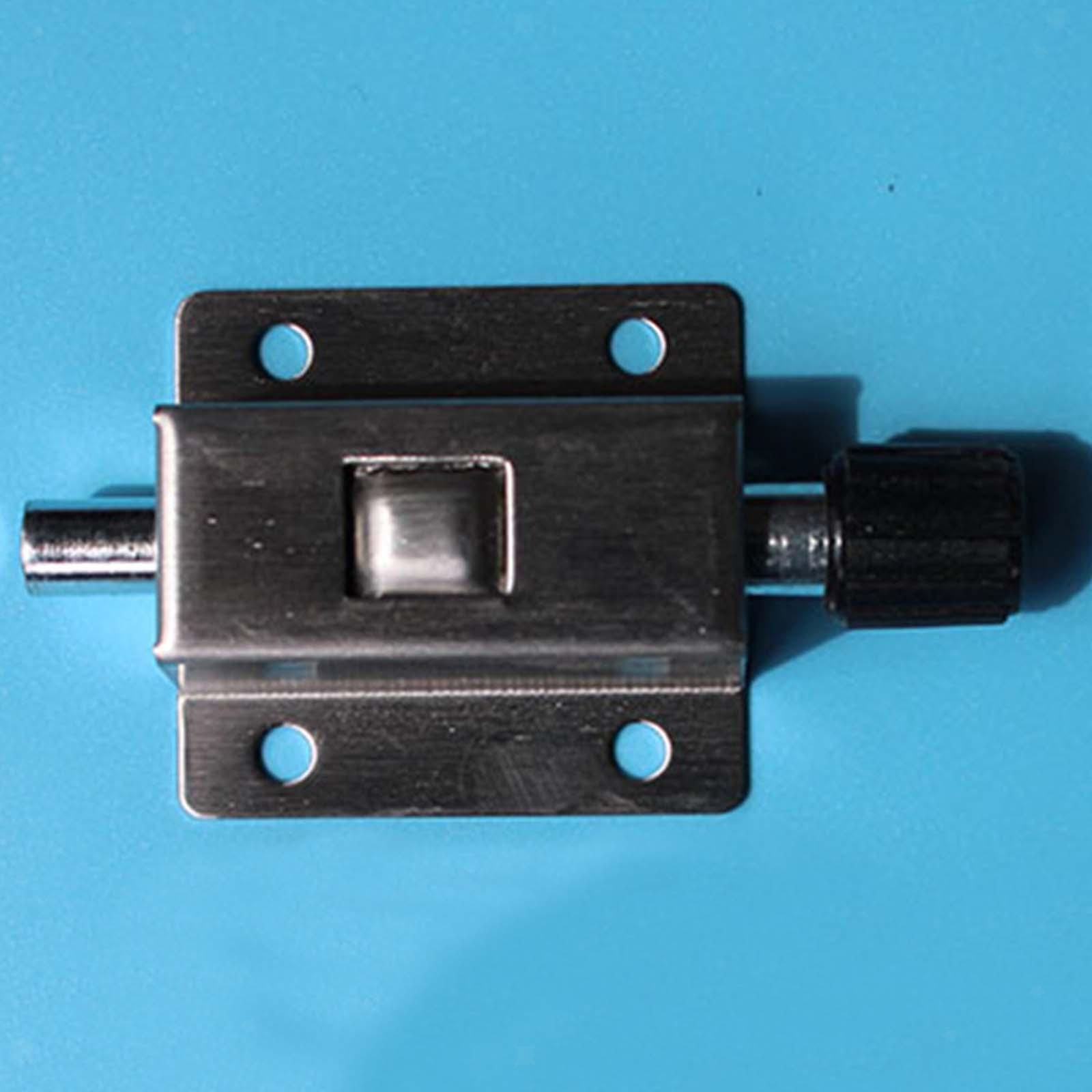 4x Door Latch Bolts Stainless Steel Press Buttons for Toilet Home