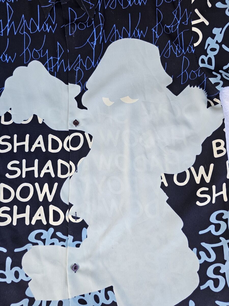 Rare Diss Shadow Boy Hip Hop Bboy Button Up all over Graphic Rare Diss Shadow Boy Hip Hop Bboy Button Up all over Graphic