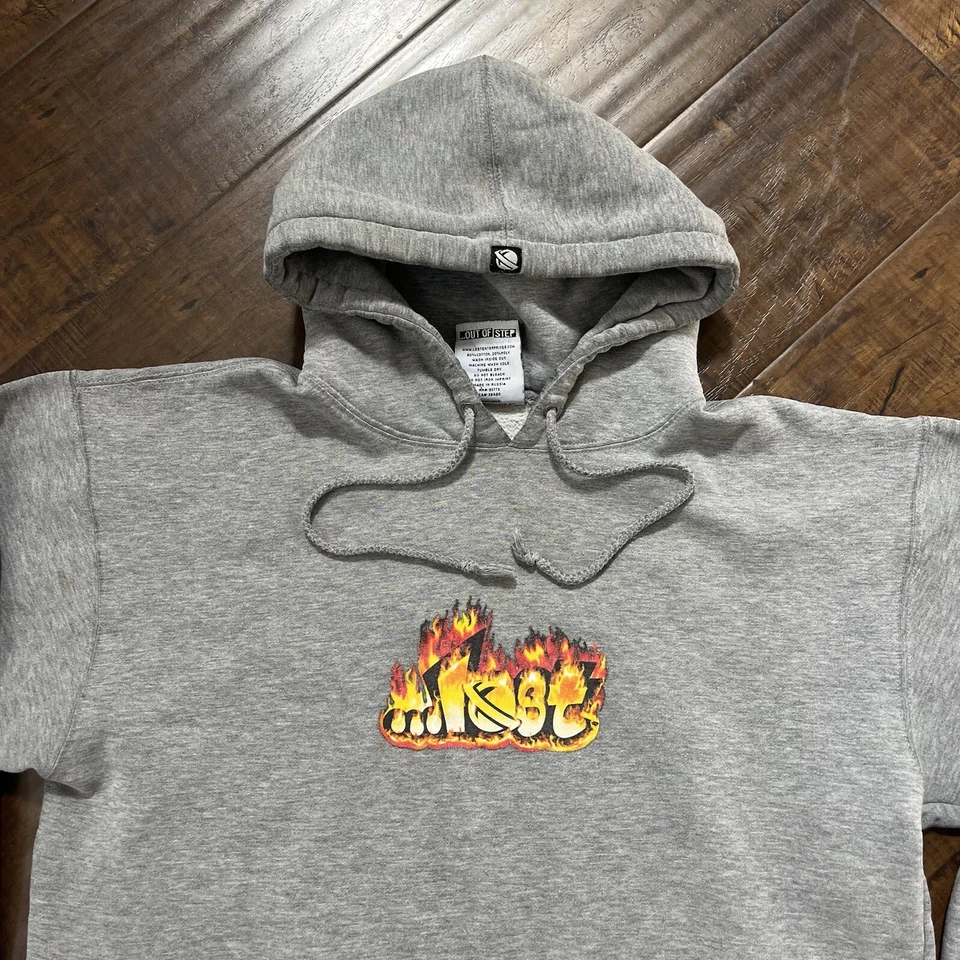 Sudadera con Capucha Vintage Años 90 Lost Enterprises Flame Skateboard Surf Para Hombres Mediana Foto 2 de 4