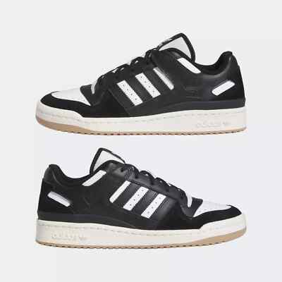 Adidas Originals Forum Low Classic Black Retro White Sneakers ID6857 Mens Size