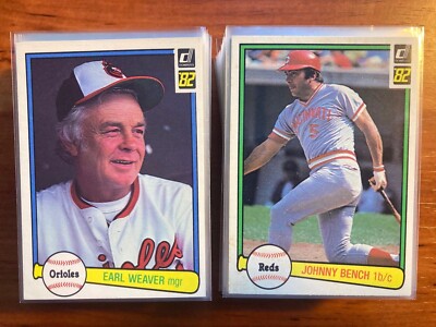 1982 Donruss Baseball Cards.  Save 75% on 4 or More.  2nd Plus Ships Free.