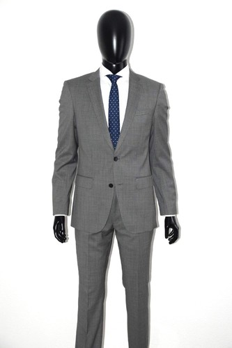 HUGO BOSS Suit, Mod. Huge6/Genius4, Size 94 / US 38L, Slim Fit, Medium Grey - Picture 2 of 13