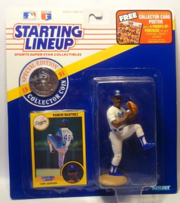 1991  RAMON MARTINEZ - Starting Lineup - SLU - Figurine/Card/Coin - L.A. DODGERS