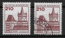 Bund 1978 Lot **/o Mi 998 Burgen Schlösser B&S 210Pf Schwanenburg 03622B