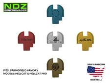 NDZ Springfield Hellcat, Pro, Pro Comp, OSP Slide Cover Plate Aluminum Patriotic