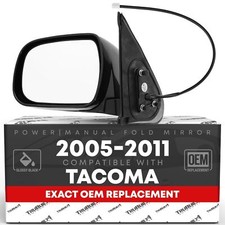 Driver Side Mirror Replacement - Compatible with 2005-2011 Toyota Tacoma - Po...