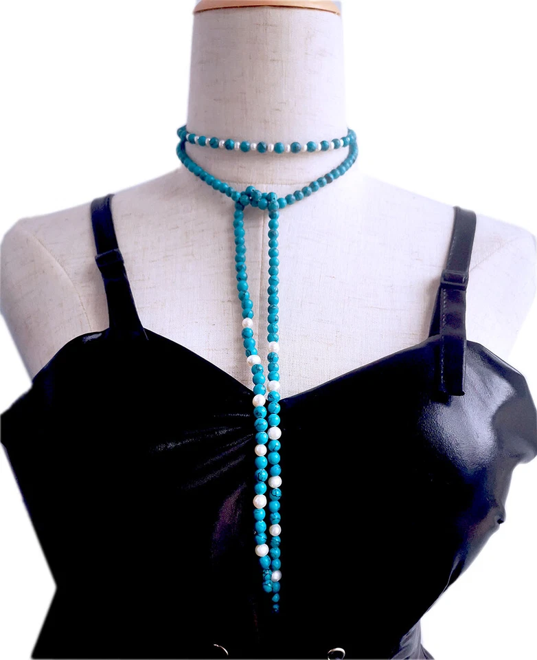 коралл перидот круглый магнезит пресноводный жемчуг Lariat ожерелье ювелирные изделия поставки - Изображение 2 из 4