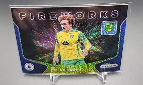 2021-22 Panini Prizm Premier League Josh Sargent 1/8! Fireworks BLUE Prizm #13