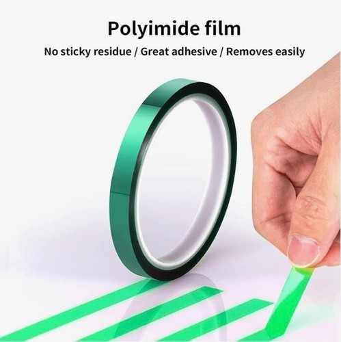 5 rolls Heat resistant tapes sublimation Press Transfer Thermal 10mmx30mt GREEN - Picture 6 of 10