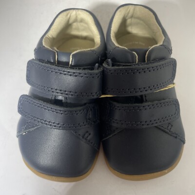 Clarks Roamer Craft Boys Toddler Shoes Navy Leather Size G