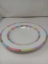 Circo Deruta Italy Rimmed Rim Soup Bowl B. Goldsmith Design EUC! Pastel Color