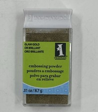 Inkadinkado Embossing Powder Glam Gold .31 Oz/8.7g  New in Open Container 
