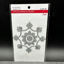 Christmas Snowflake Metal Cutting Die by Recollections 3 Pc. Card making DIY