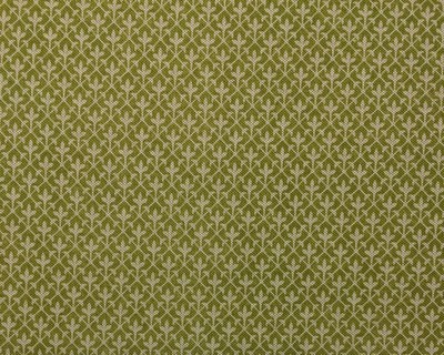 SMALL FLORAL TRELLIS OLIVE GREEN D3057 BASKETWEAVE FABRIC BY THE YARD 54''W