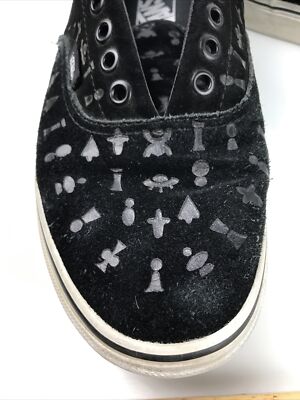 Vans Shoes Area 66 Symbols Crop Circle Alien UFO Black Lace Up Unisex L8.5/M7 Vans Shoes Area 66 Symbols Crop Circle Alien UFO Black Lace  main image 4