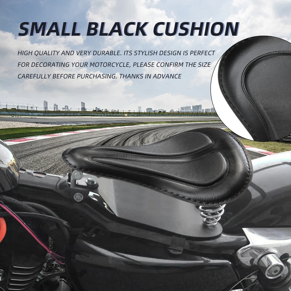 Sillín de asiento individual grande para motocicleta Kawasaki Vulcan VN 500 800 900 1500 Bobber Foto 3 de 4