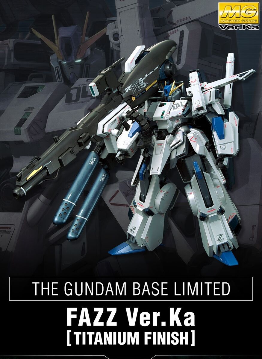 Bandai MG 1/100 Gundam Base Limited FAZZ Ver.Ka [Titanium Bandai MG 1/100 Gundam Base Limited FAZZ Ver.Ka [Titanium