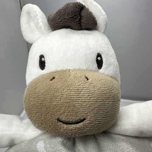 Baby Starters My 1st First Rodeo Pony Horse Rattle Soft Silky Blanket Lovey Tan - Picture 4 of 8