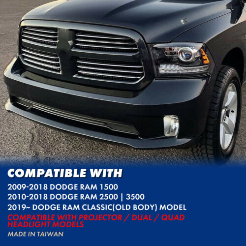 2009-2018 Dodge Ram 1500 2500 3500 Dual/Projector Switchback LED Headlights - Picture 10 of 11