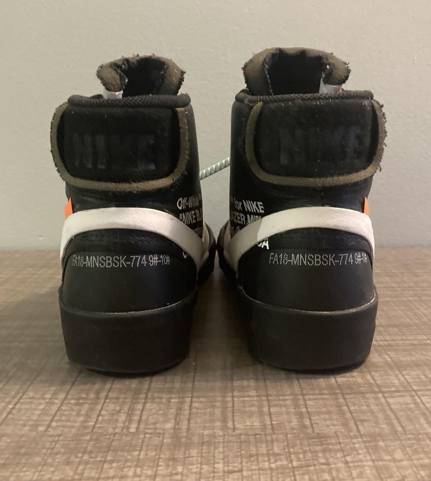 OFF WHITE X NIKE Nike Blazer Mid x Off White 'Grim Reaper' taglia 9