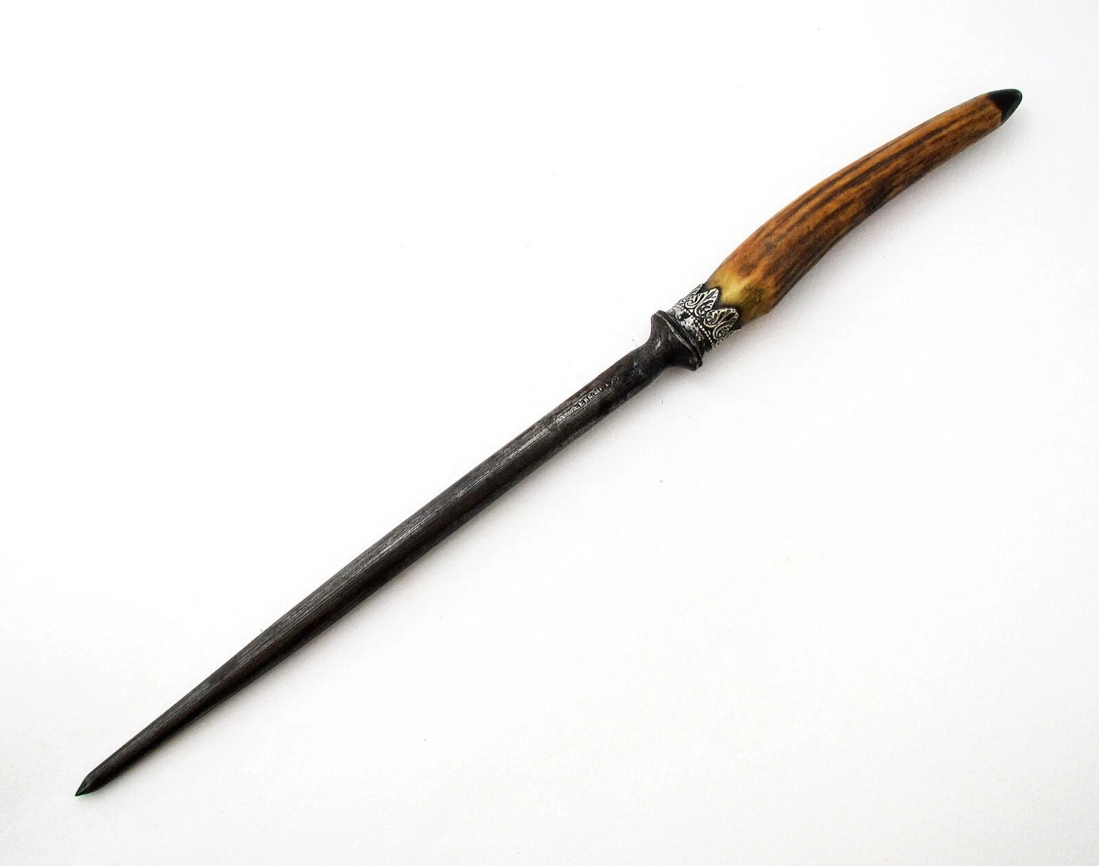 Antique Victorian Knife Sharpening Rod Honing Steel Sharpener Silver Stag Antler
Opens in a new wind