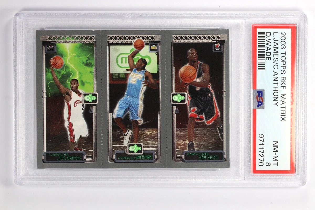 2003-04 Topps Rookie Matrix - Carmelo Anthony/LeBron James/Dwyane