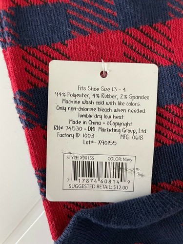 LeGale Boys Crew Socks 3 Pairs Size 13C-4Y - Picture 2 of 4
