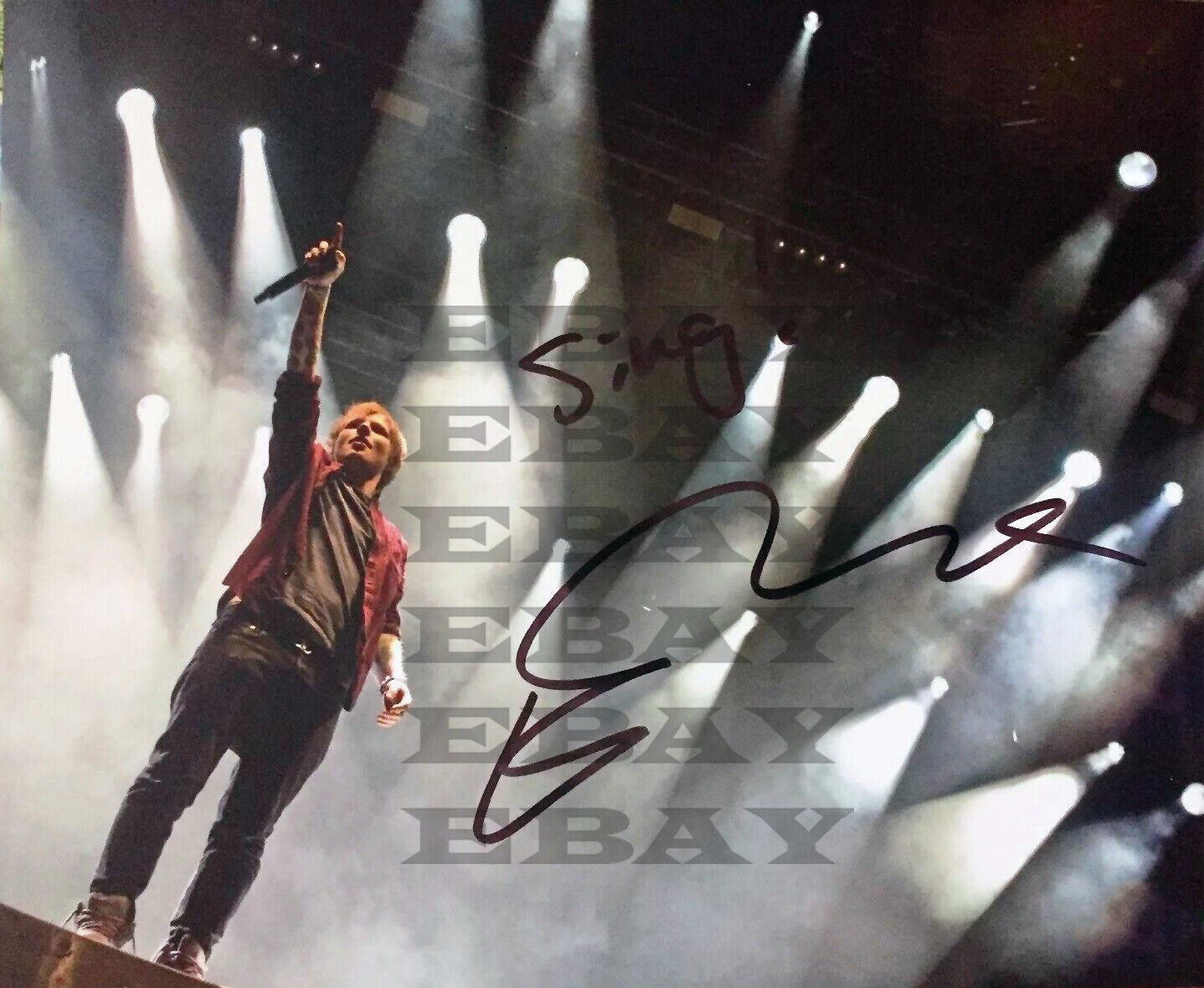 Ed Sheeran signed 8x10 Photo Reprint