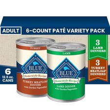 Blue Buffalo Homestyle Recipe Wet Dog Food Pat 12.5 Ounce Pack of 6 , Brown