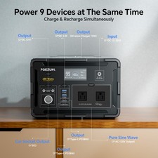 600W/519Wh Portable Power Station Solar Generator For Outdoor Camp Power Sup  ply
